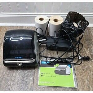 DYMO LabelWriter 4XL Shipping Label Printer Power Cord USB 3x Rolls of Labels